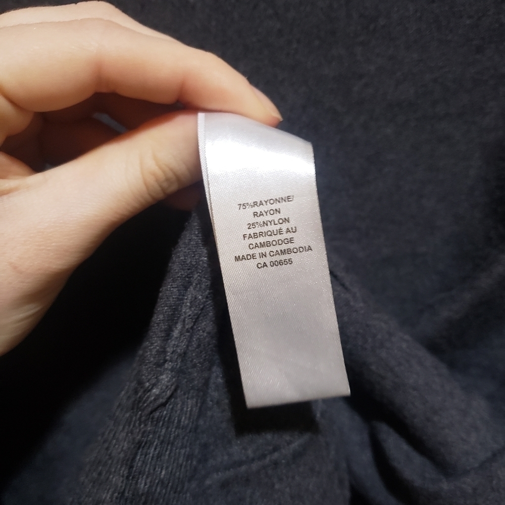 ๐ฟ 3/$20 ๐ฟ Reitmans Dark Gray Buttoned Cardigan Size M - Picture 7 of 7